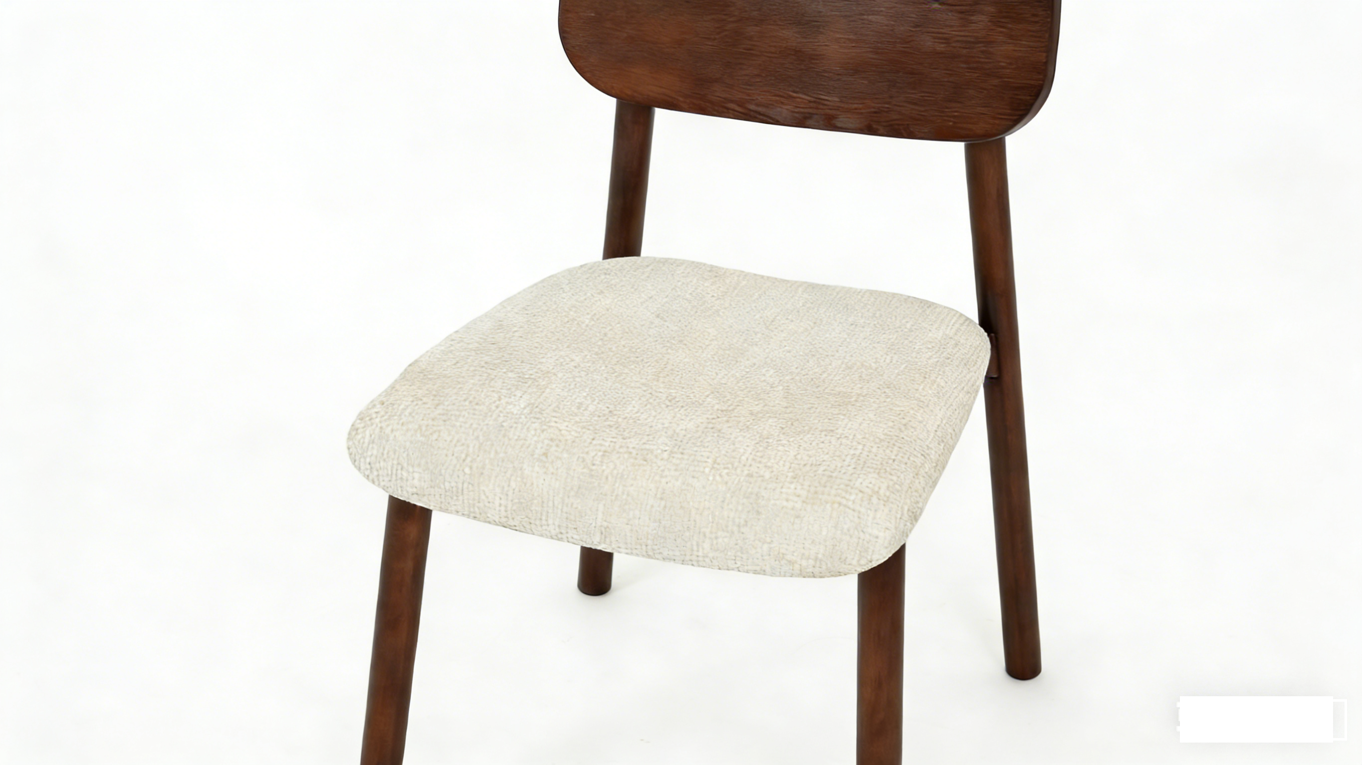 Clara Walnut & Cream Dining Chairs – Set of 2, 4, 6, 8 or 10