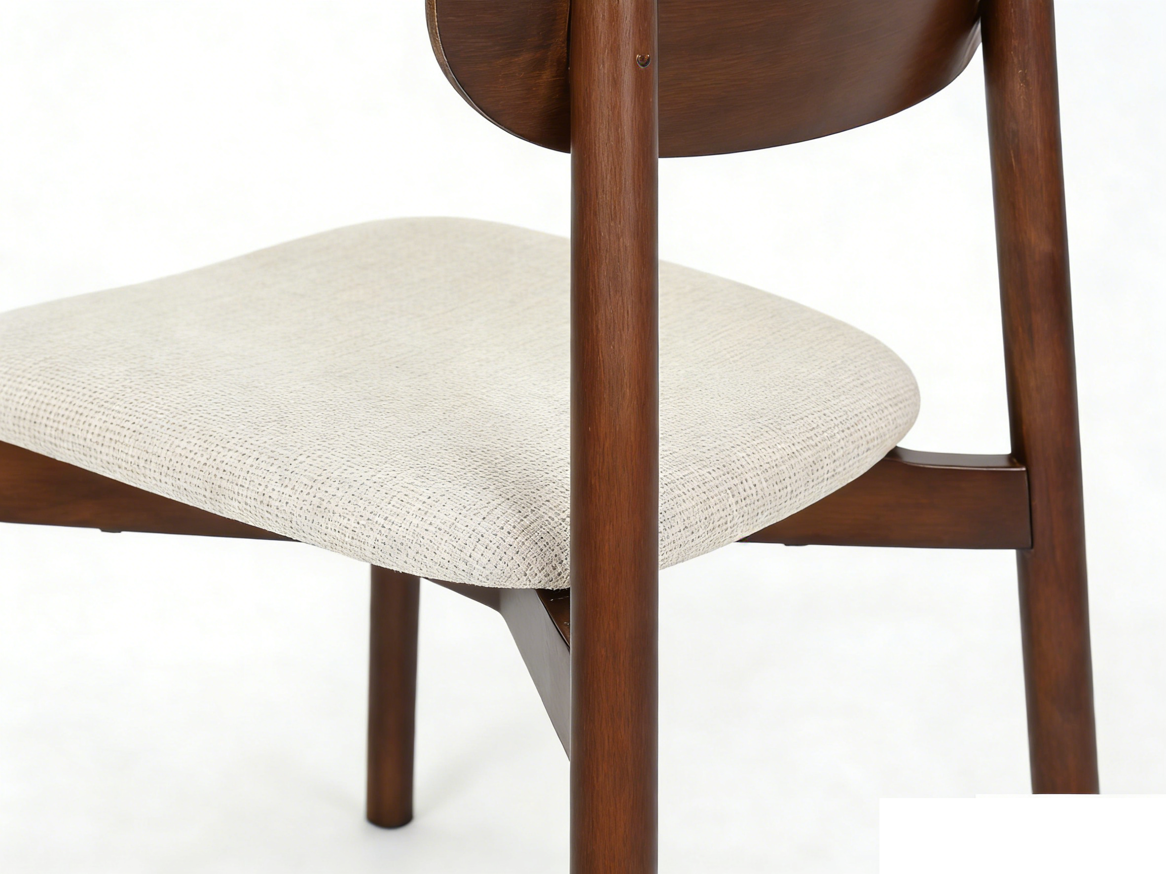 Clara Walnut & Cream Dining Chairs – Set of 2, 4, 6, 8 or 10