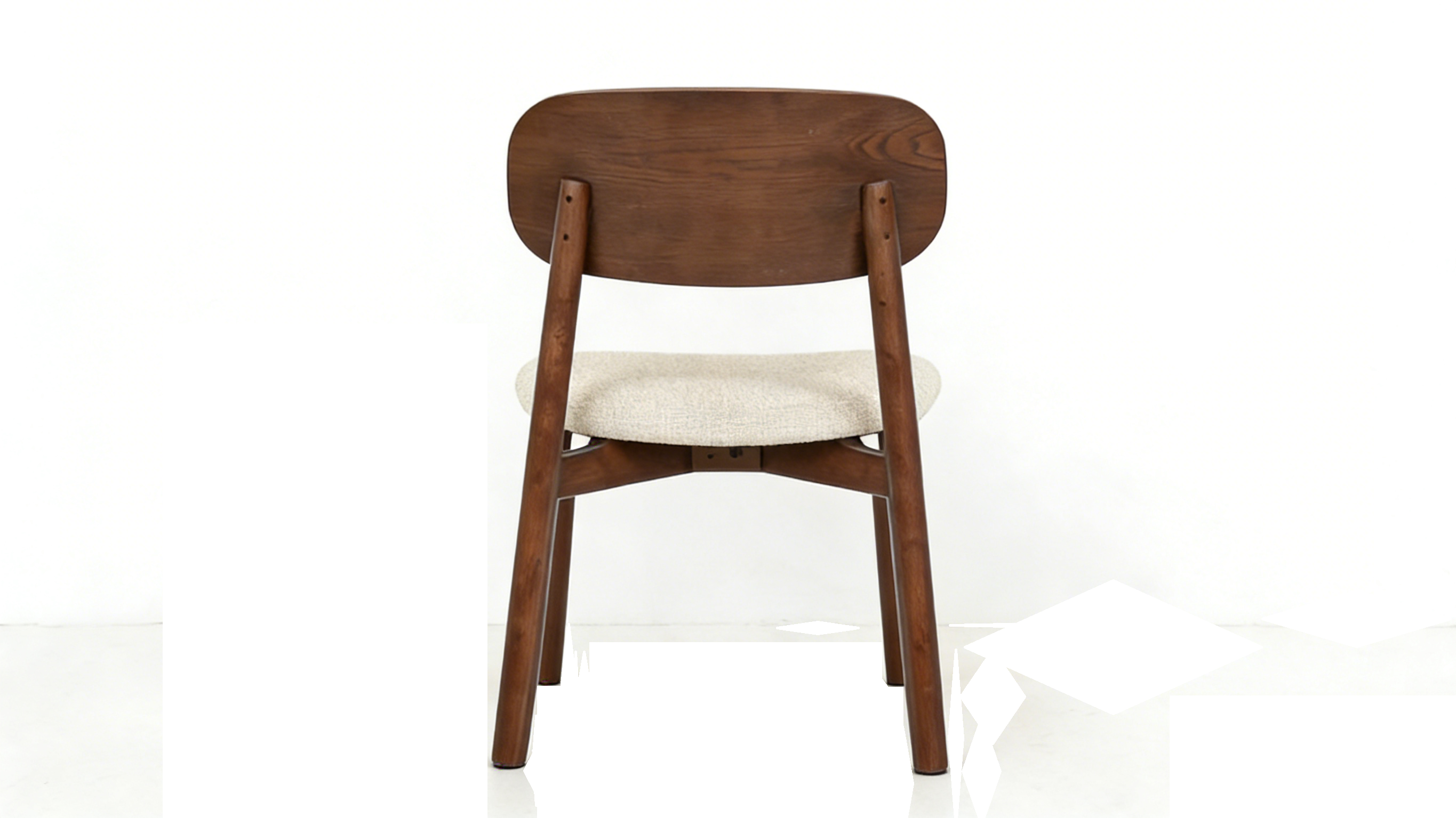 Clara Walnut & Cream Dining Chairs – Set of 2, 4, 6, 8 or 10