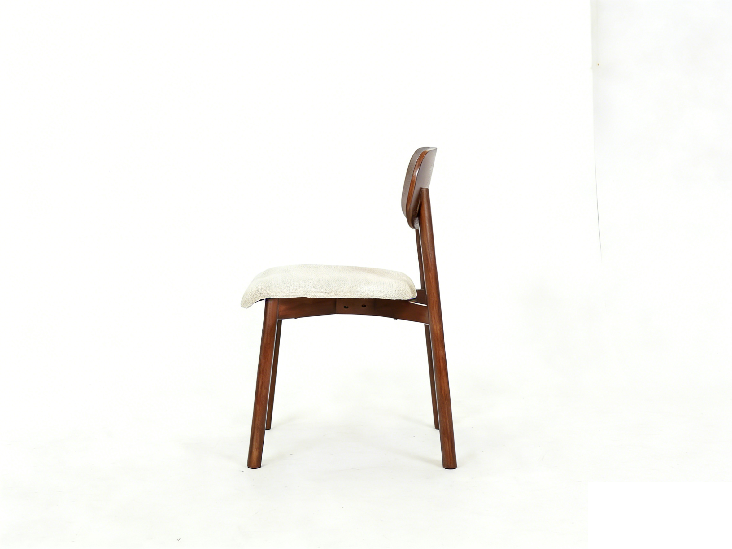 Clara Walnut & Cream Dining Chairs – Set of 2, 4, 6, 8 or 10