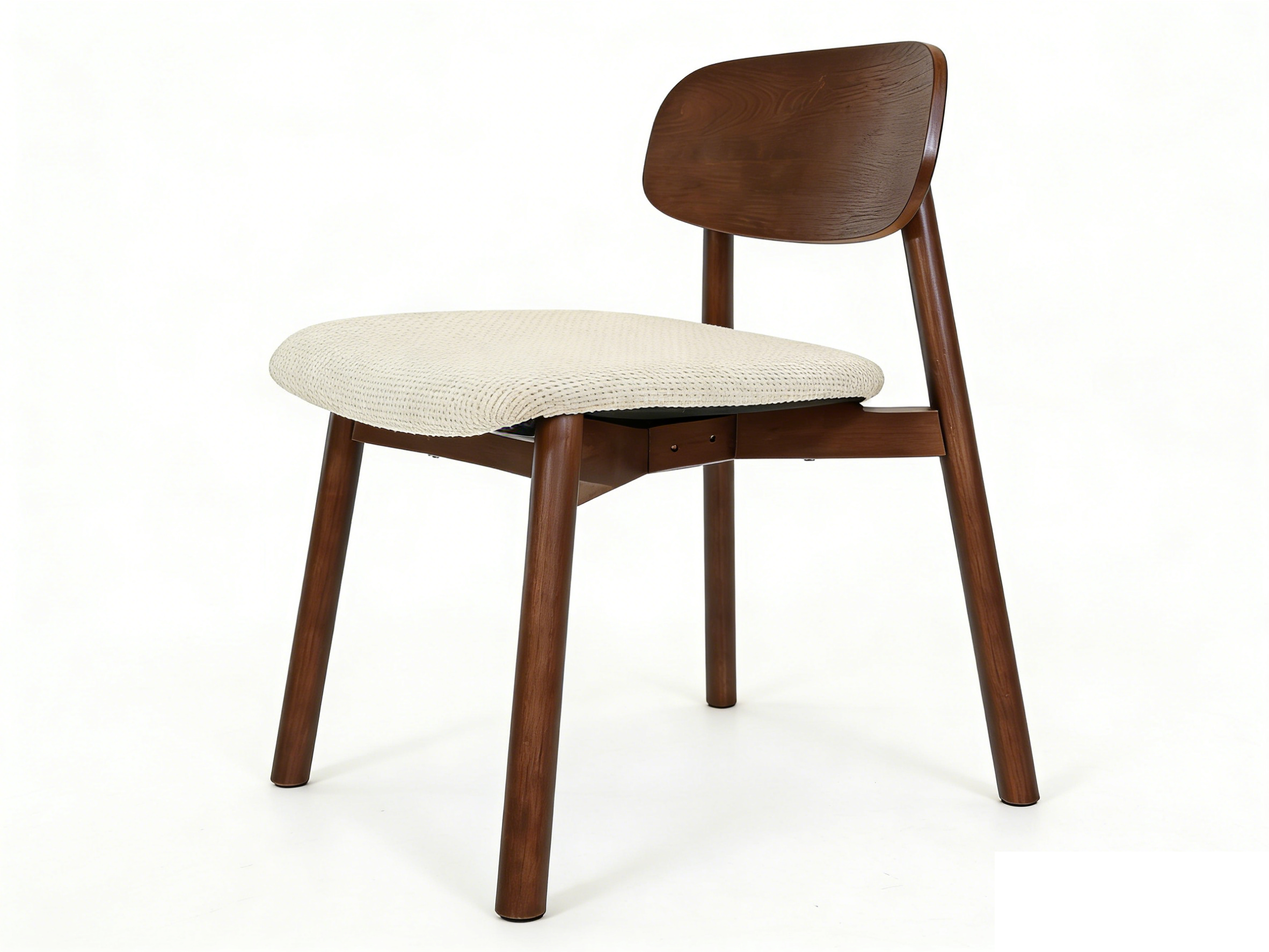Clara Walnut & Cream Dining Chairs – Set of 2, 4, 6, 8 or 10