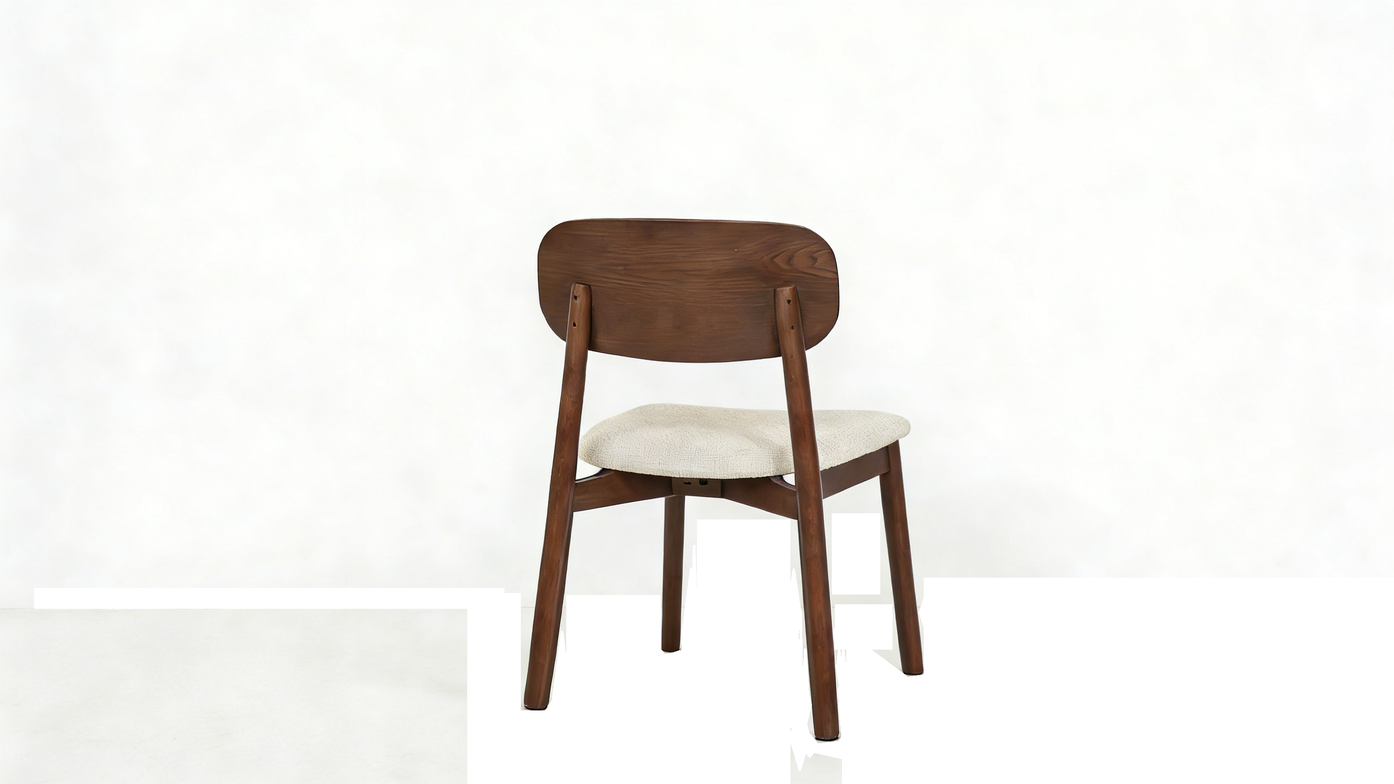 Clara Walnut & Cream Dining Chairs – Set of 2, 4, 6, 8 or 10