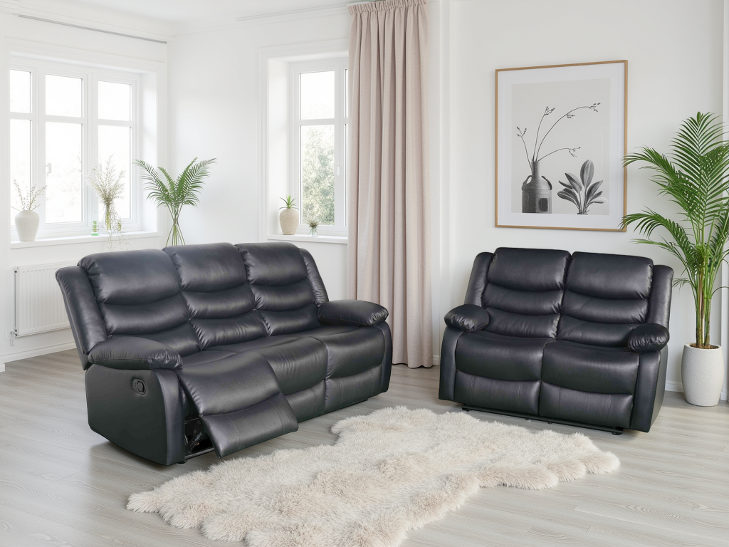 Conrad Black Manual Recliner Sofa