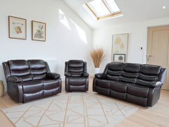 Conrad Brown Manual Recliner Sofa