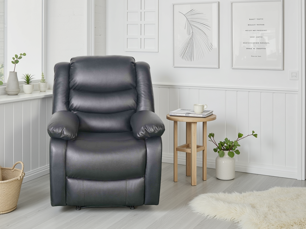 Conrad Black Manual Recliner Sofa