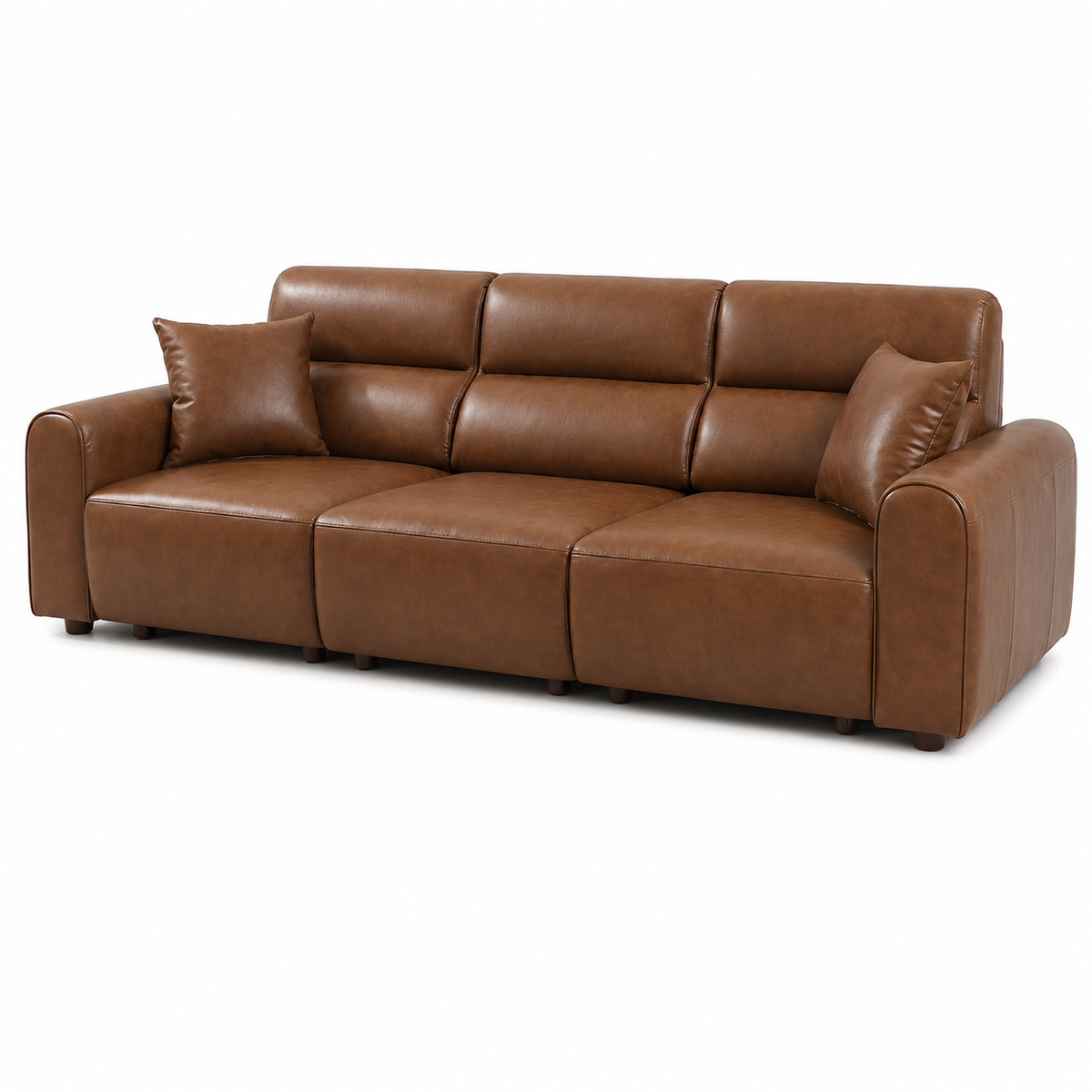 Conway Electric Sofa Brown 3 Seater