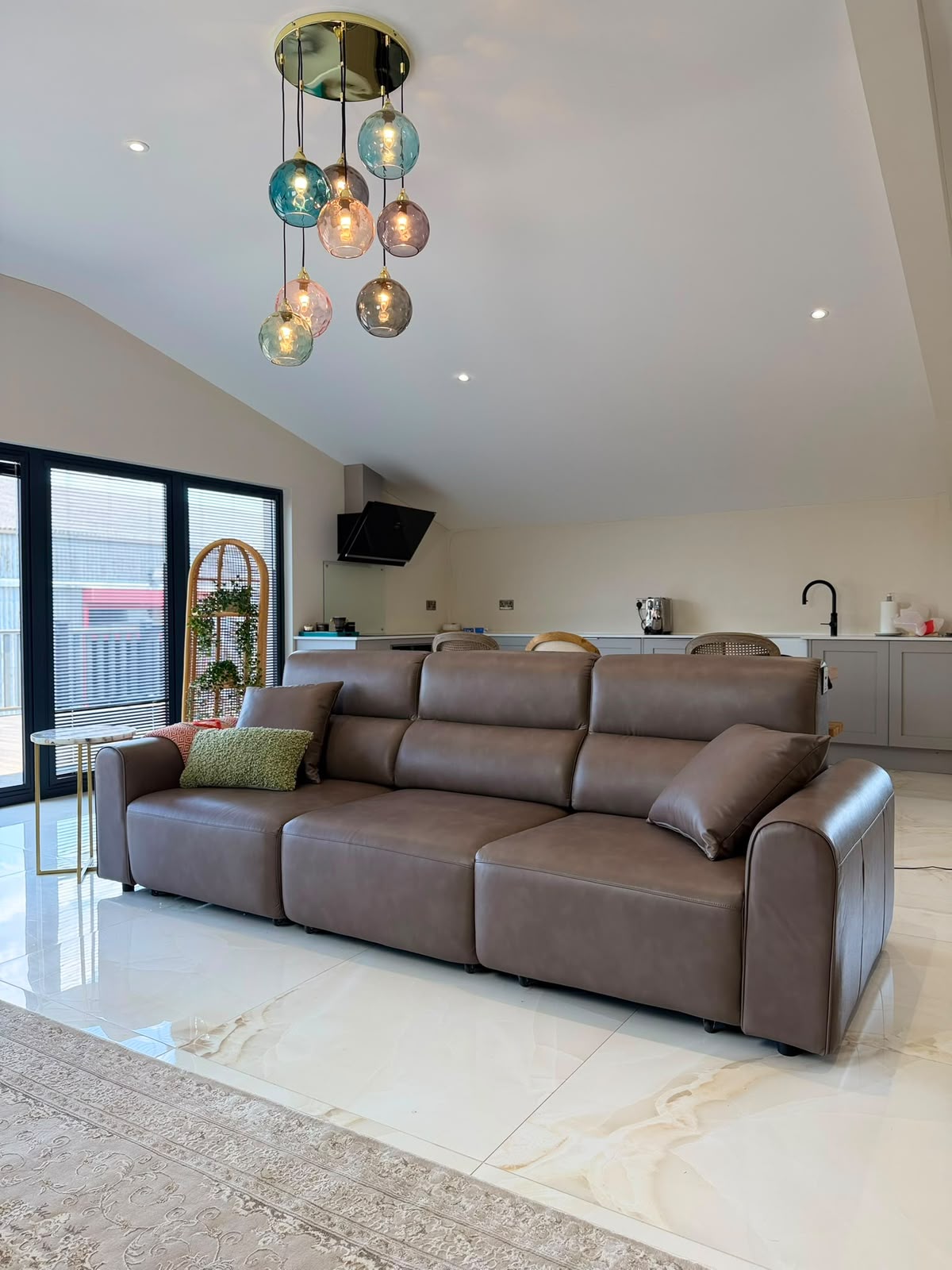 Conway Electric Sofa Coffee 3 Seater