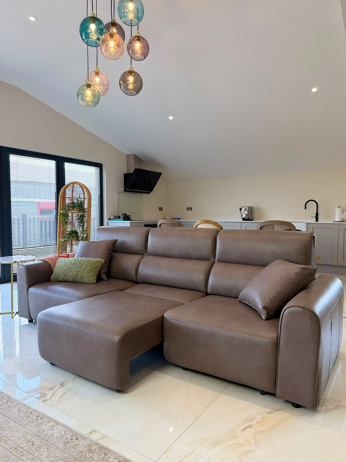Conway Electric Sofa Coffee 3 Seater