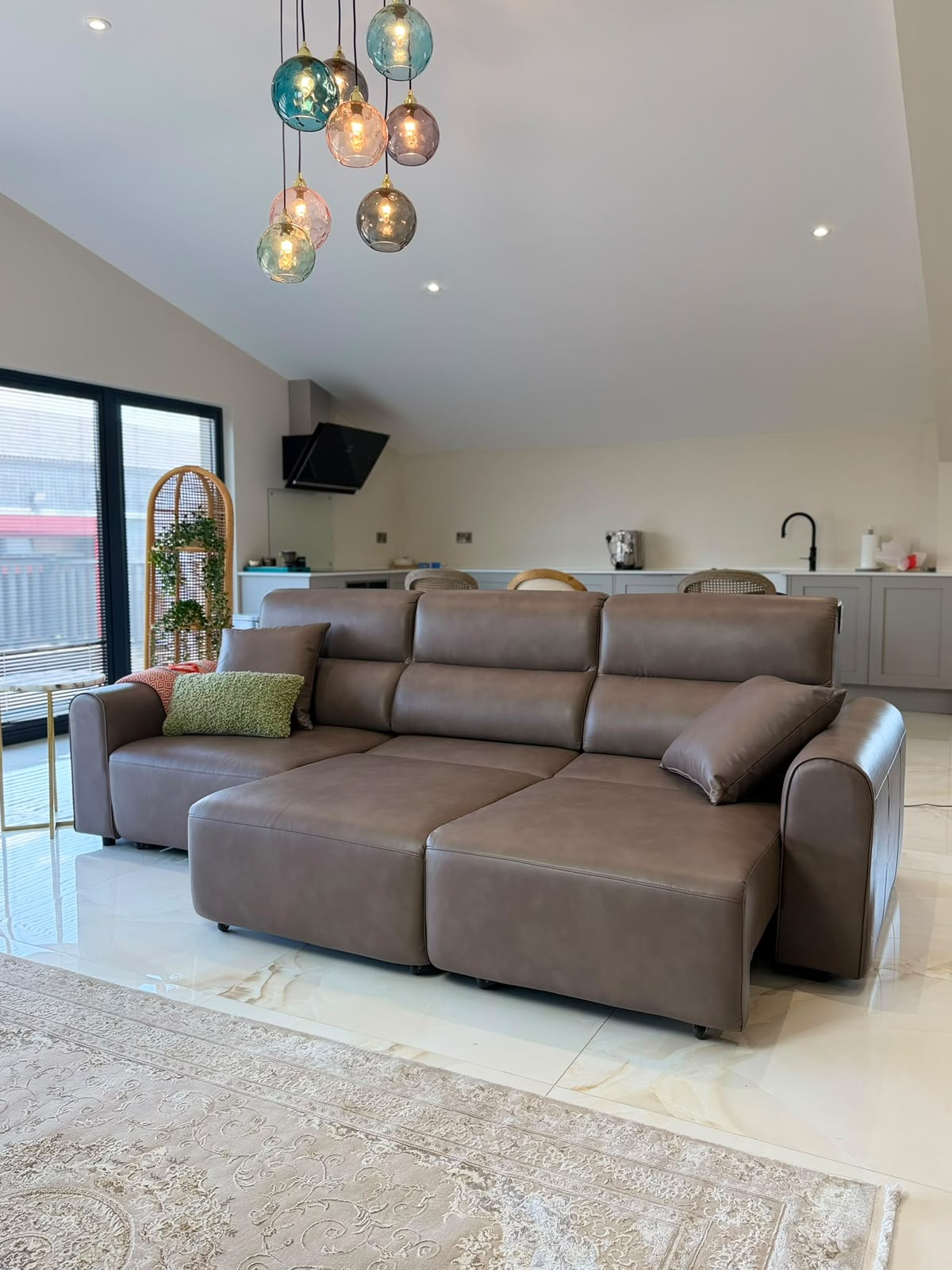 Conway Electric Sofa Coffee 3 Seater