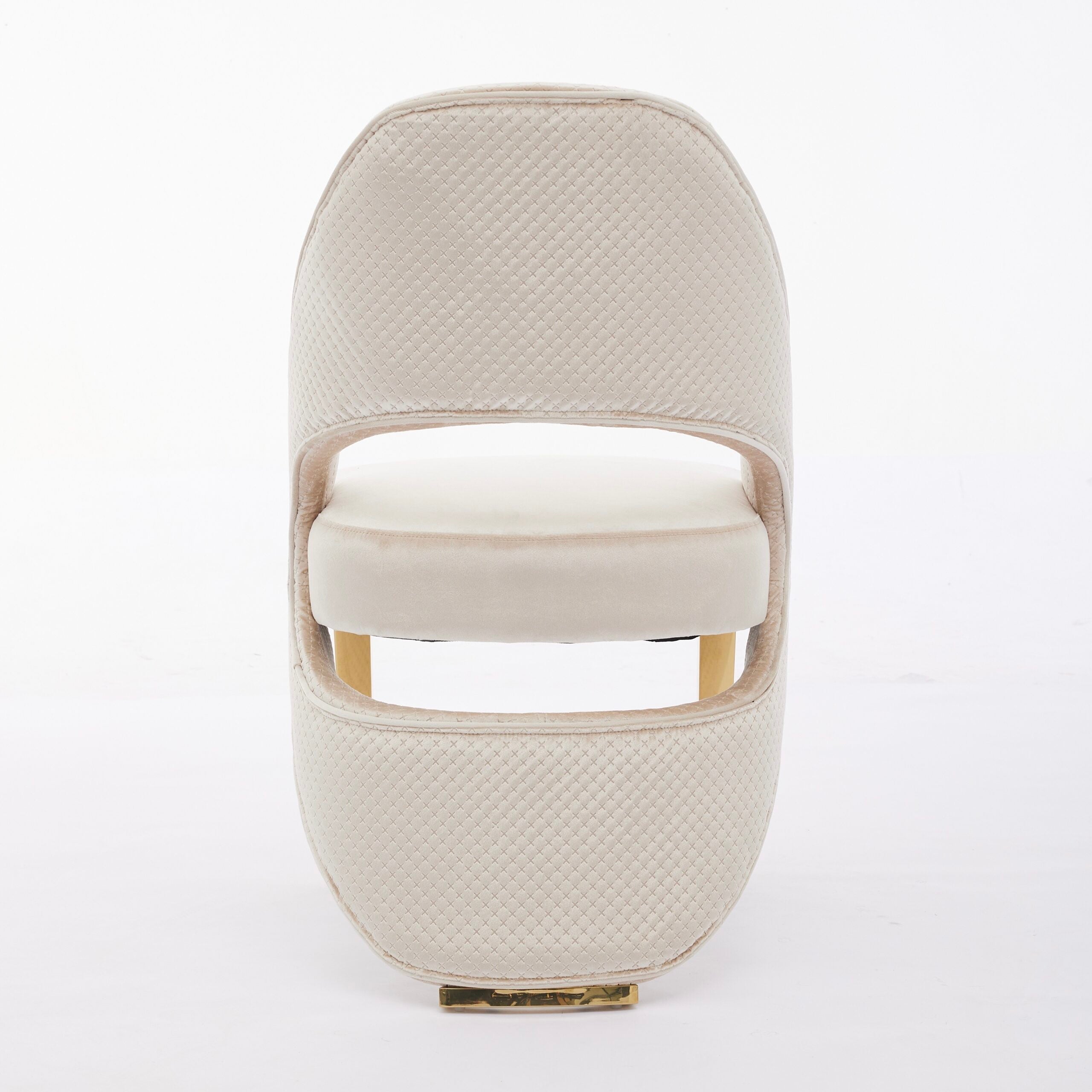 Arianna Marble & Gold Dining Table With Santos Curve Velvet Chairs Gold Legs