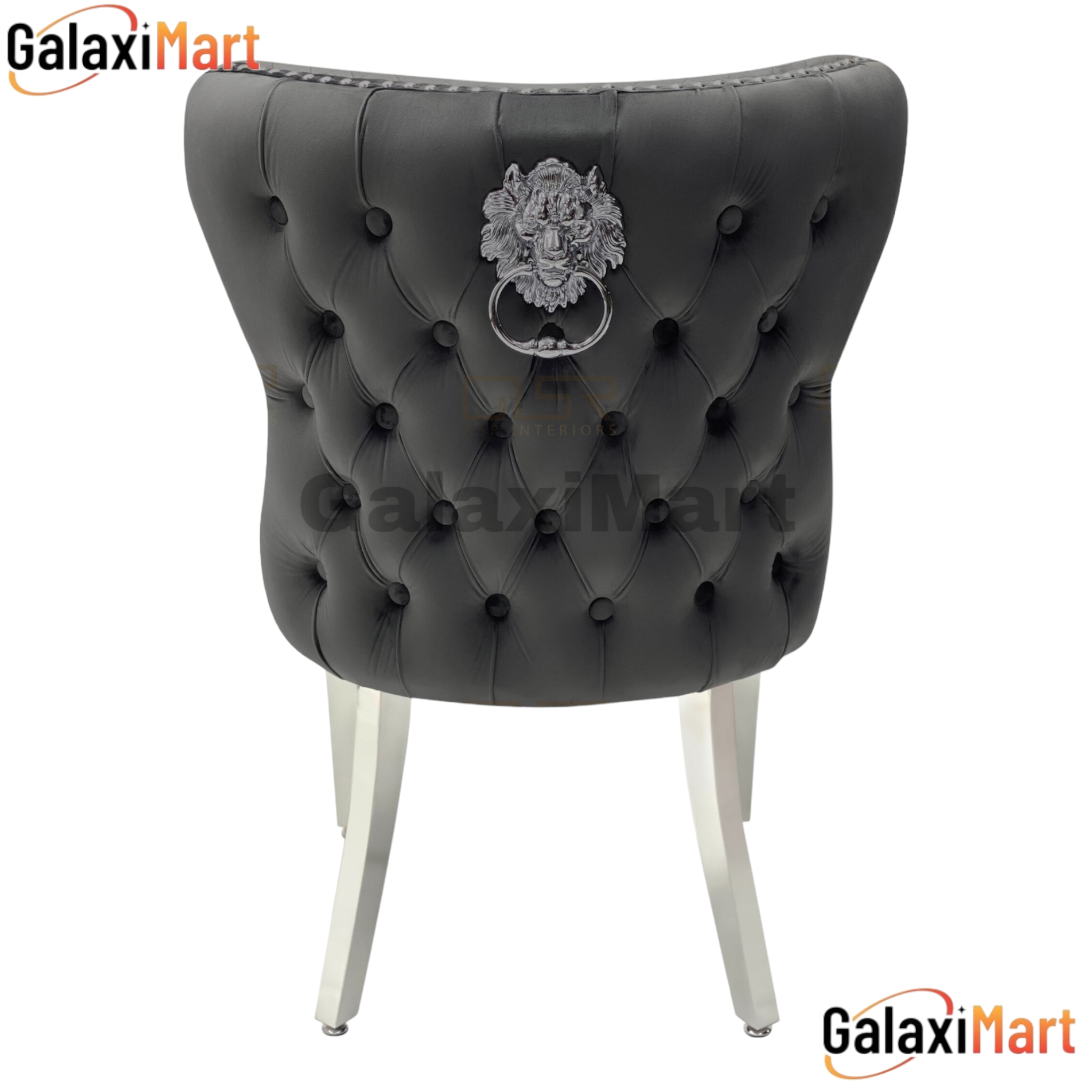 Ariana Grey 180cm Marble Dining Set — Valentino Velvet Chairs