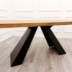 Axel 1.8 Dining Table – Modern 6 Seater Solid Wood Dining Table for Dining Room