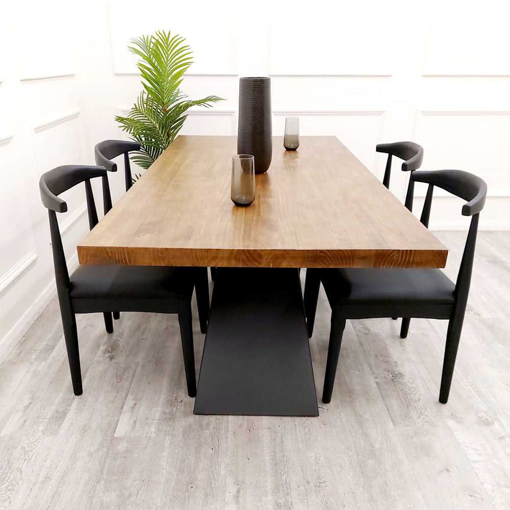Axel 1.8 Dining Table – Modern 6 Seater Solid Wood Dining Table for Dining Room