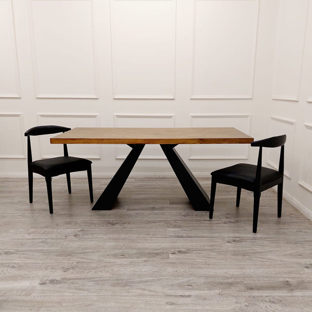 Axel 1.8 Dining Table – Modern 6 Seater Solid Wood Dining Table for Dining Room