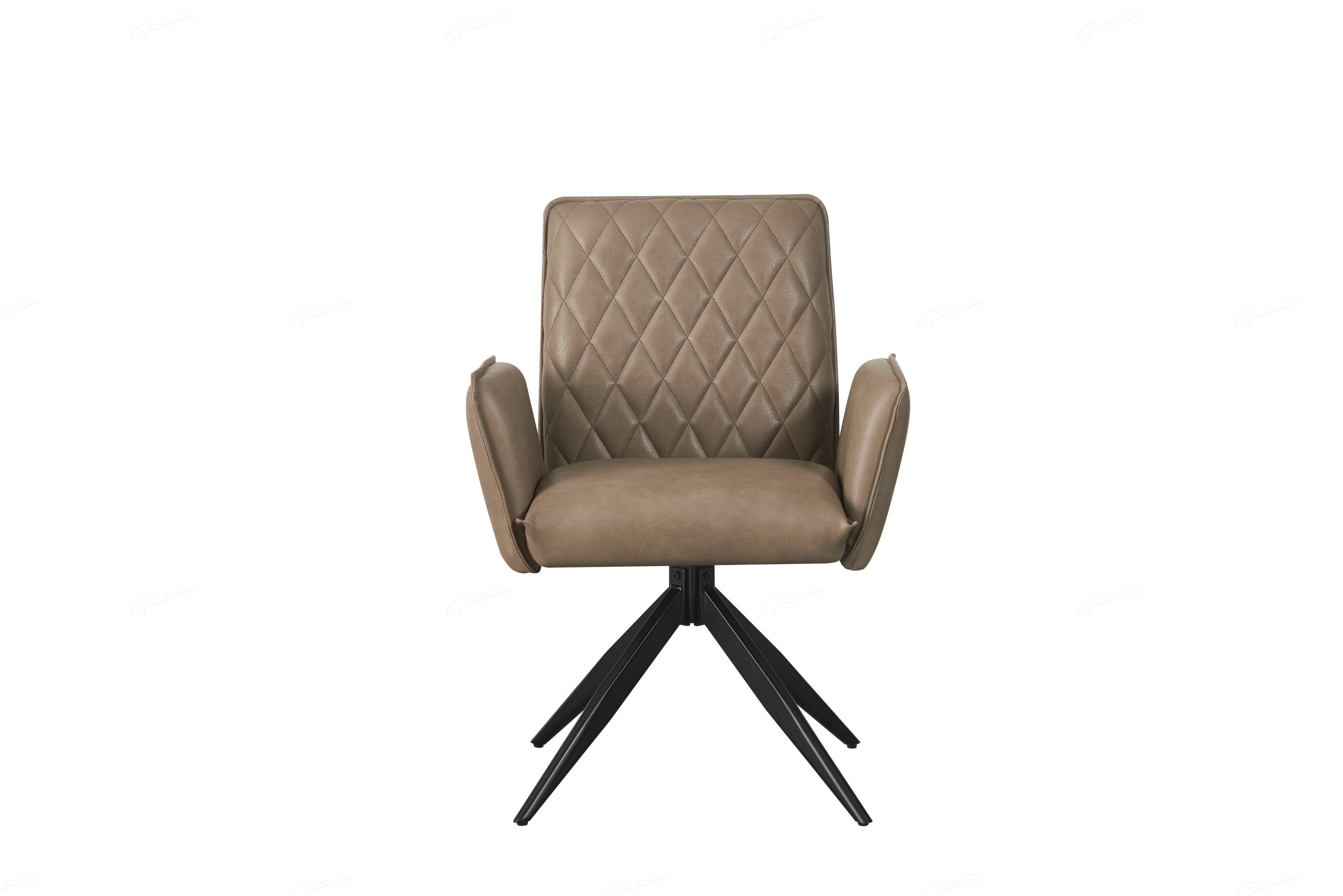 Casa 120cm Black & White Round Dining Table with Eclat Swivel Dining Chairs