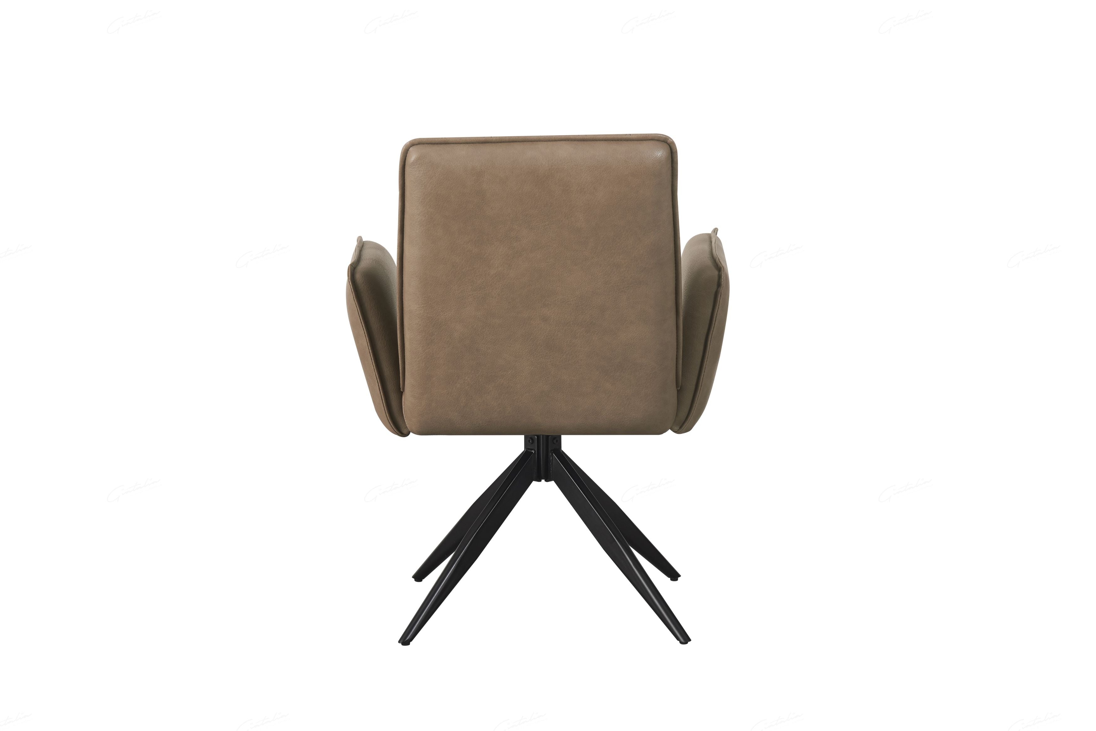 Casa 120cm Black & White Round Dining Table with Eclat Swivel Dining Chairs