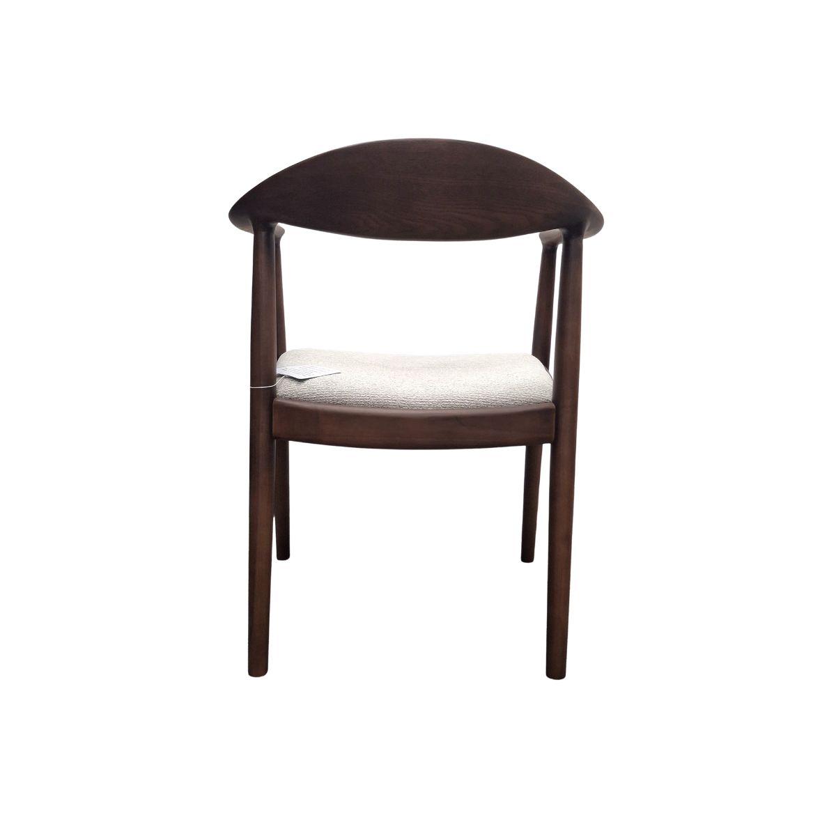 Almira 180cm Walnut & Travertine Dining Table with Fern Walnut & Oatmeal Boucle Chairs