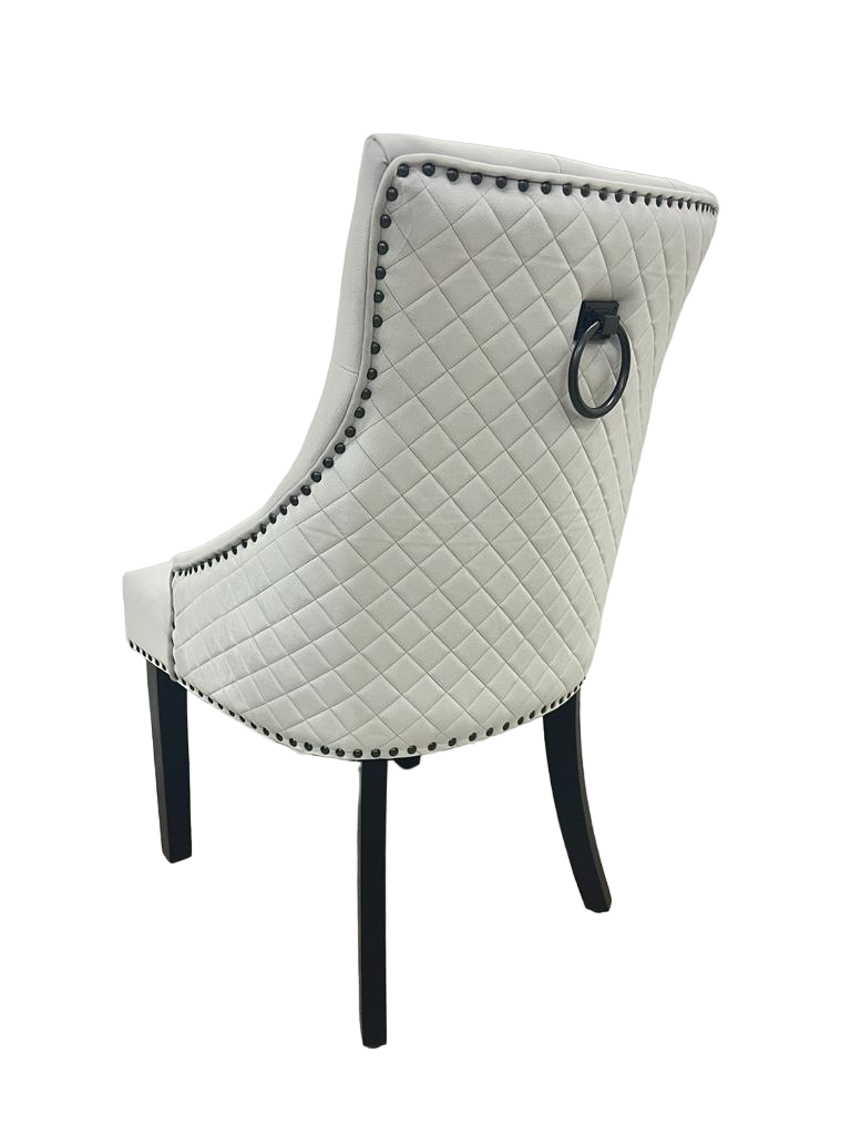Bentley Black Leg Dining Chair- Velvet