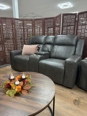 Barcelona Grey 2-Seater Electric Recliner Sofa