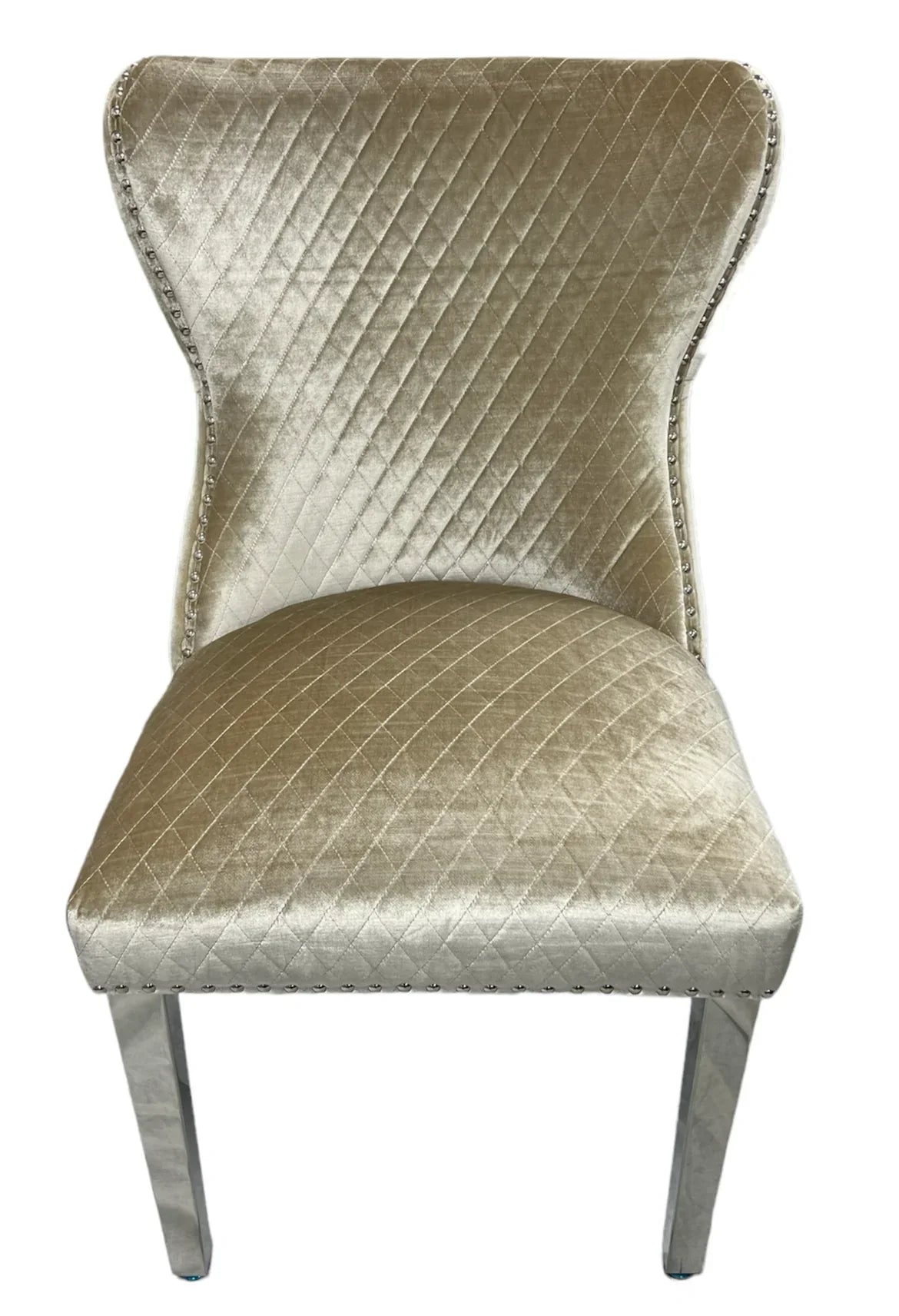 Bologna 130cm Grey Marble Round Dining Table with Set of Lewis Grey Lion Knocker Button Dining Chairs