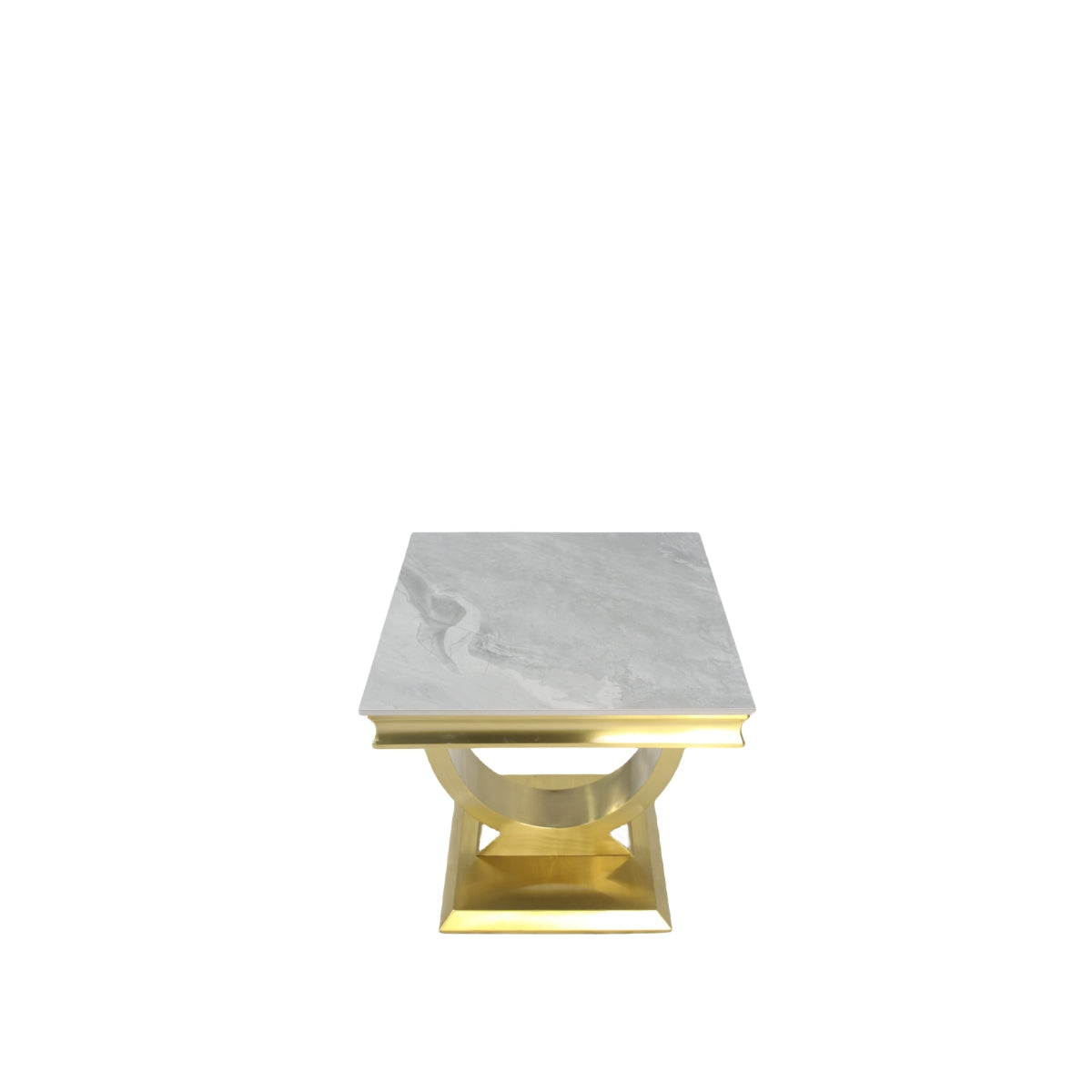 Arriana Gold Marble Lamp Table