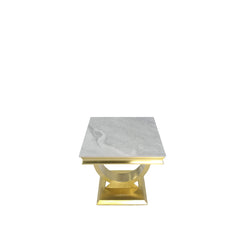 Arriana Gold Marble Lamp Table