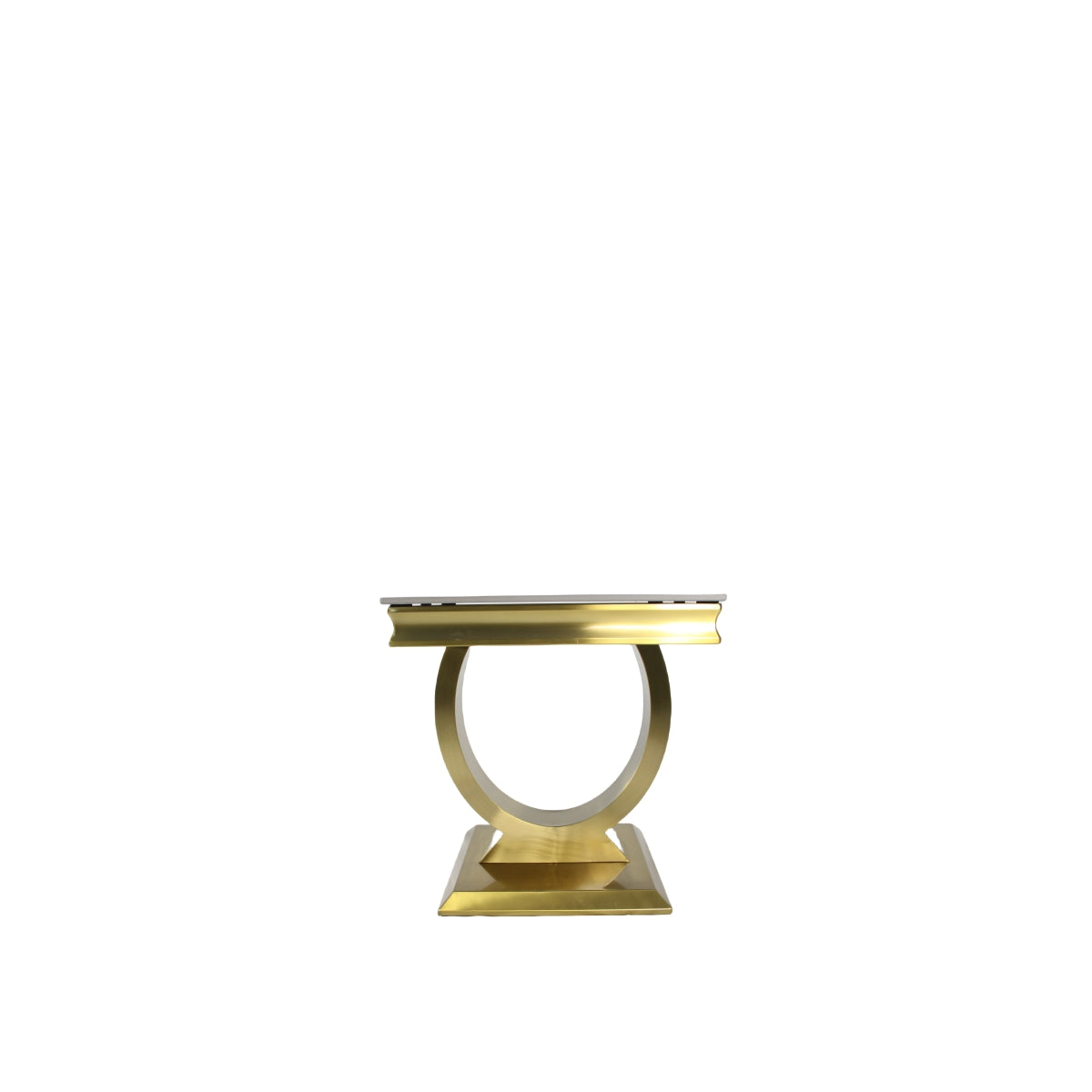 Arriana Gold Marble Lamp Table