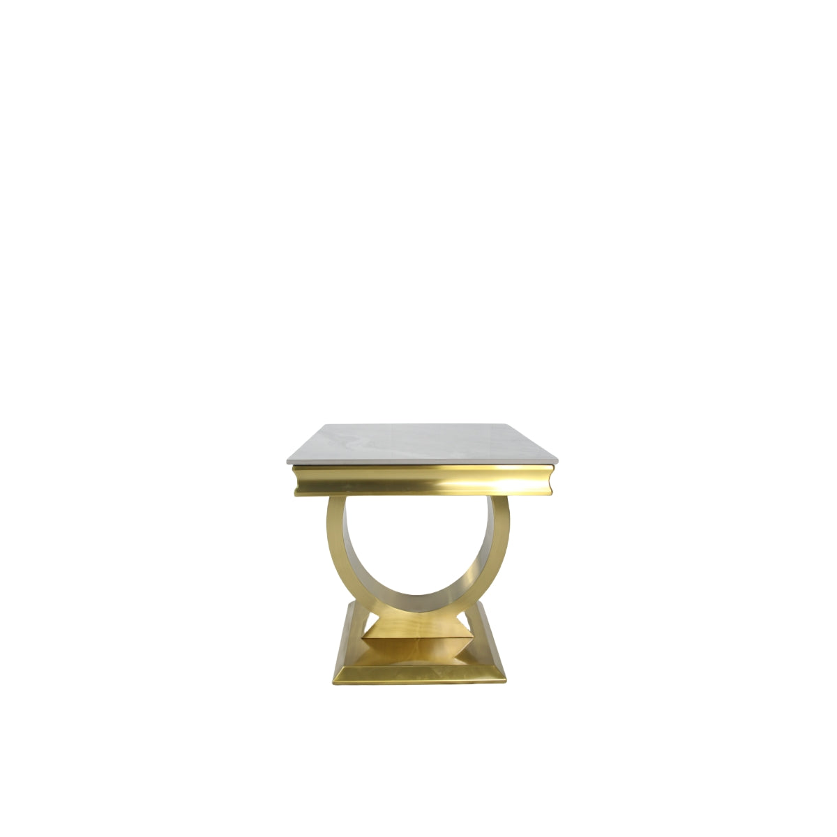 Arriana Gold Marble Lamp Table