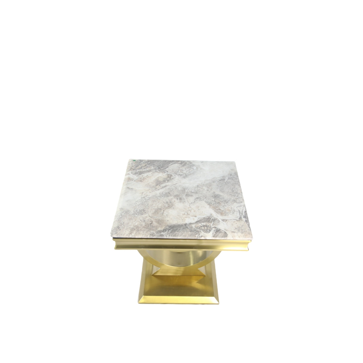Arriana Gold Marble Lamp Table