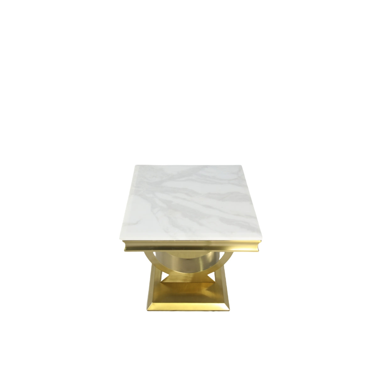 Arriana Gold Marble Lamp Table