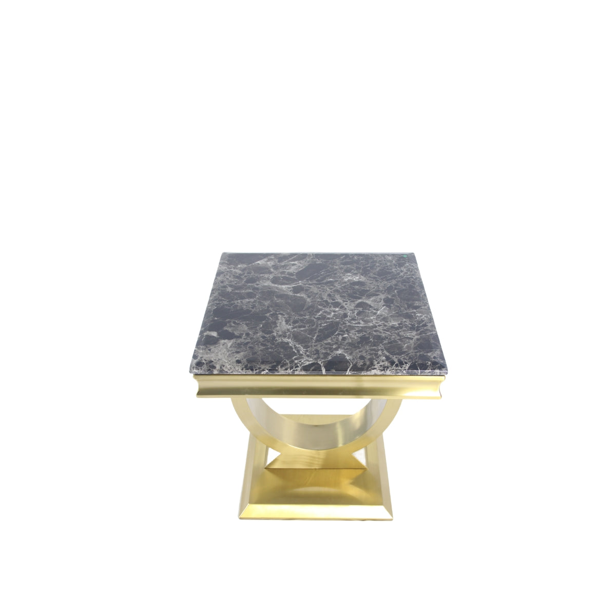Arriana Gold Marble Lamp Table