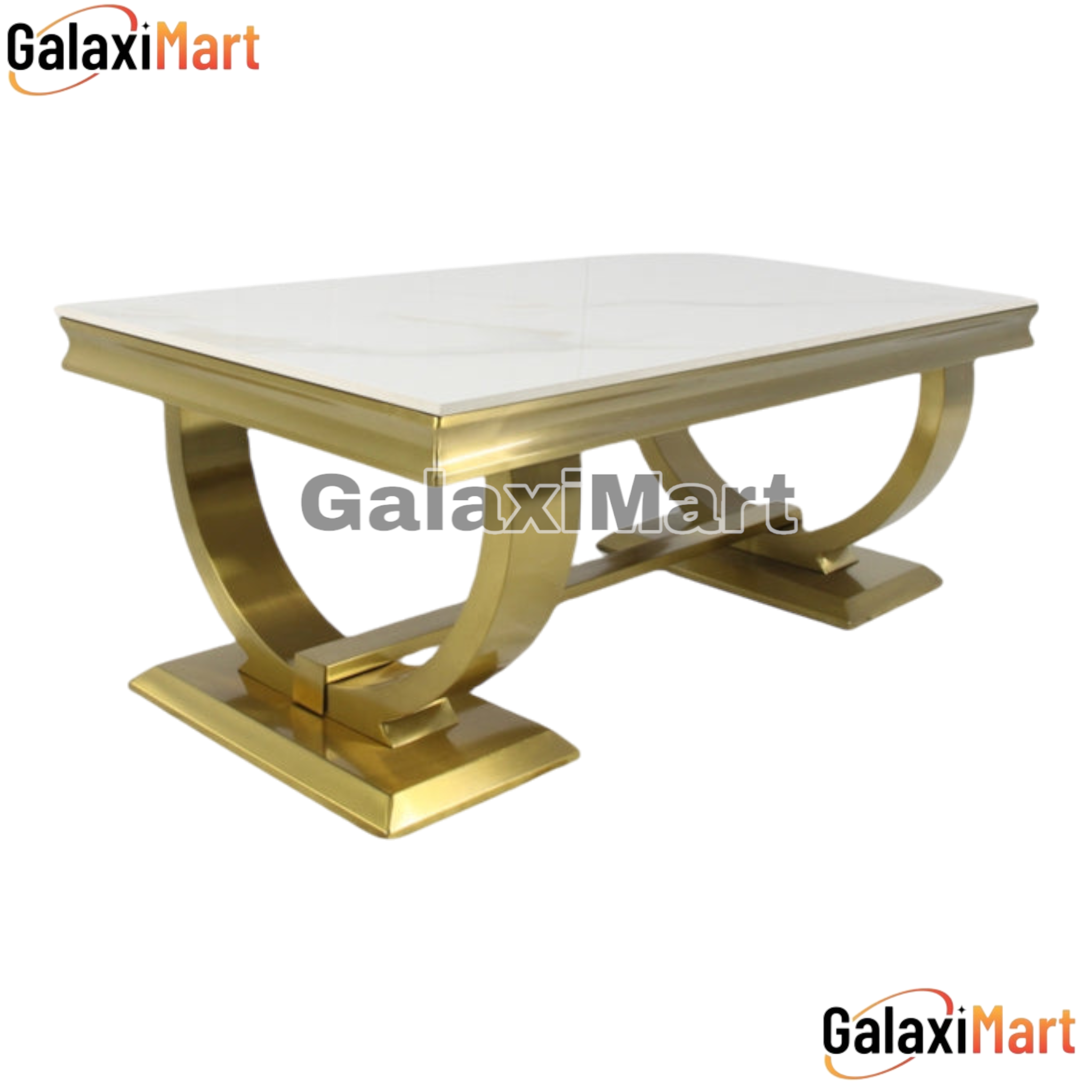 Arriana 120cm Gold Coffee Table