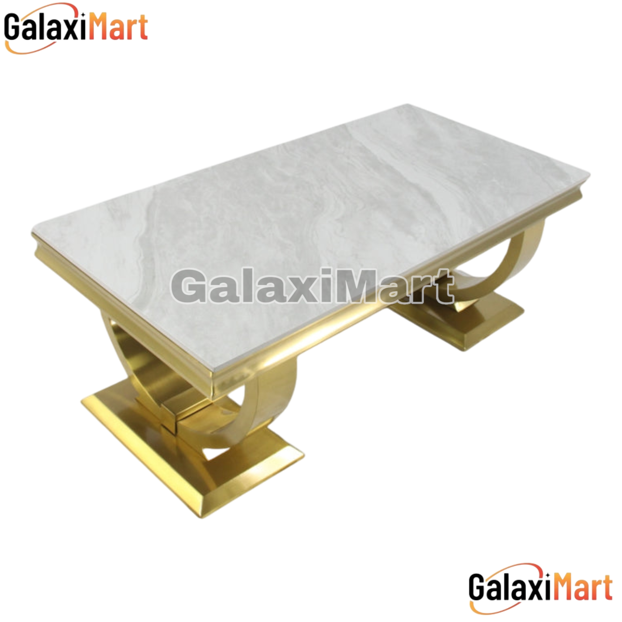 Arriana 120cm Gold Coffee Table