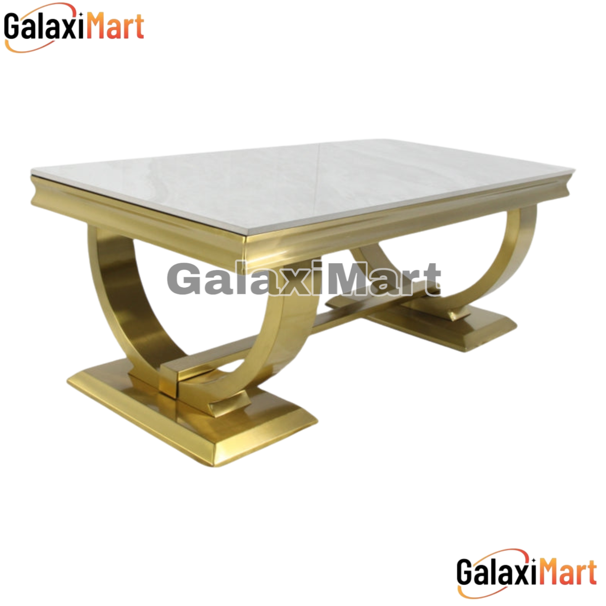 Arriana 120cm Gold Coffee Table