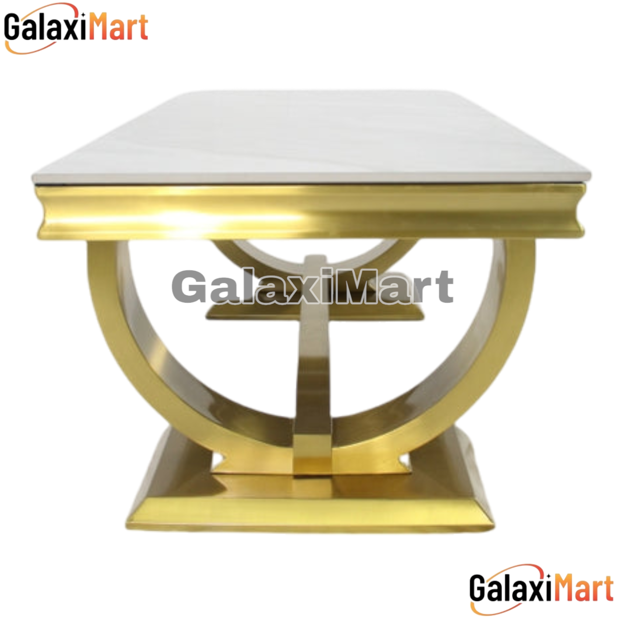 Arriana 120cm Gold Coffee Table