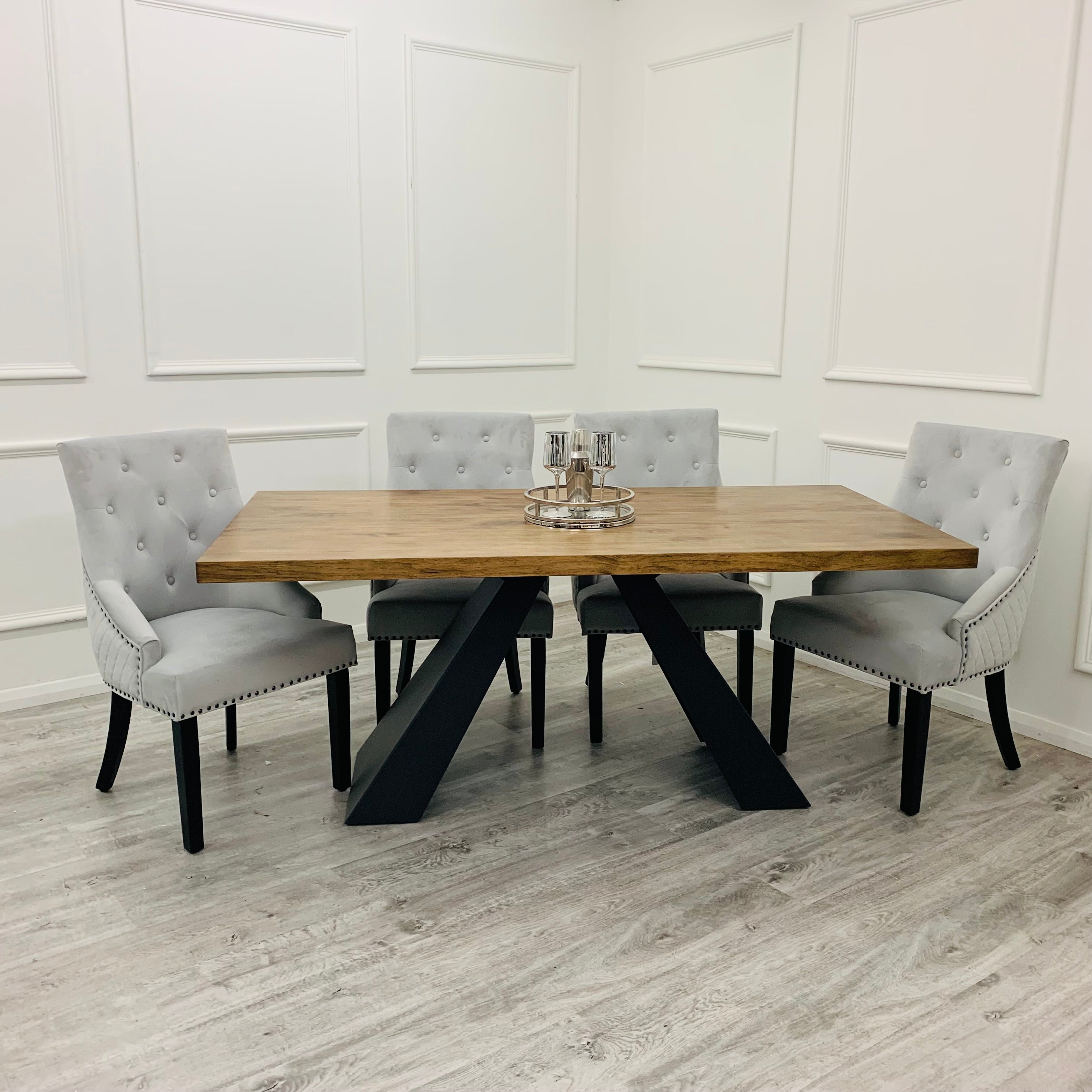 Axel 1.8 Dining Table – Modern 6 Seater Solid Wood Dining Table for Dining Room