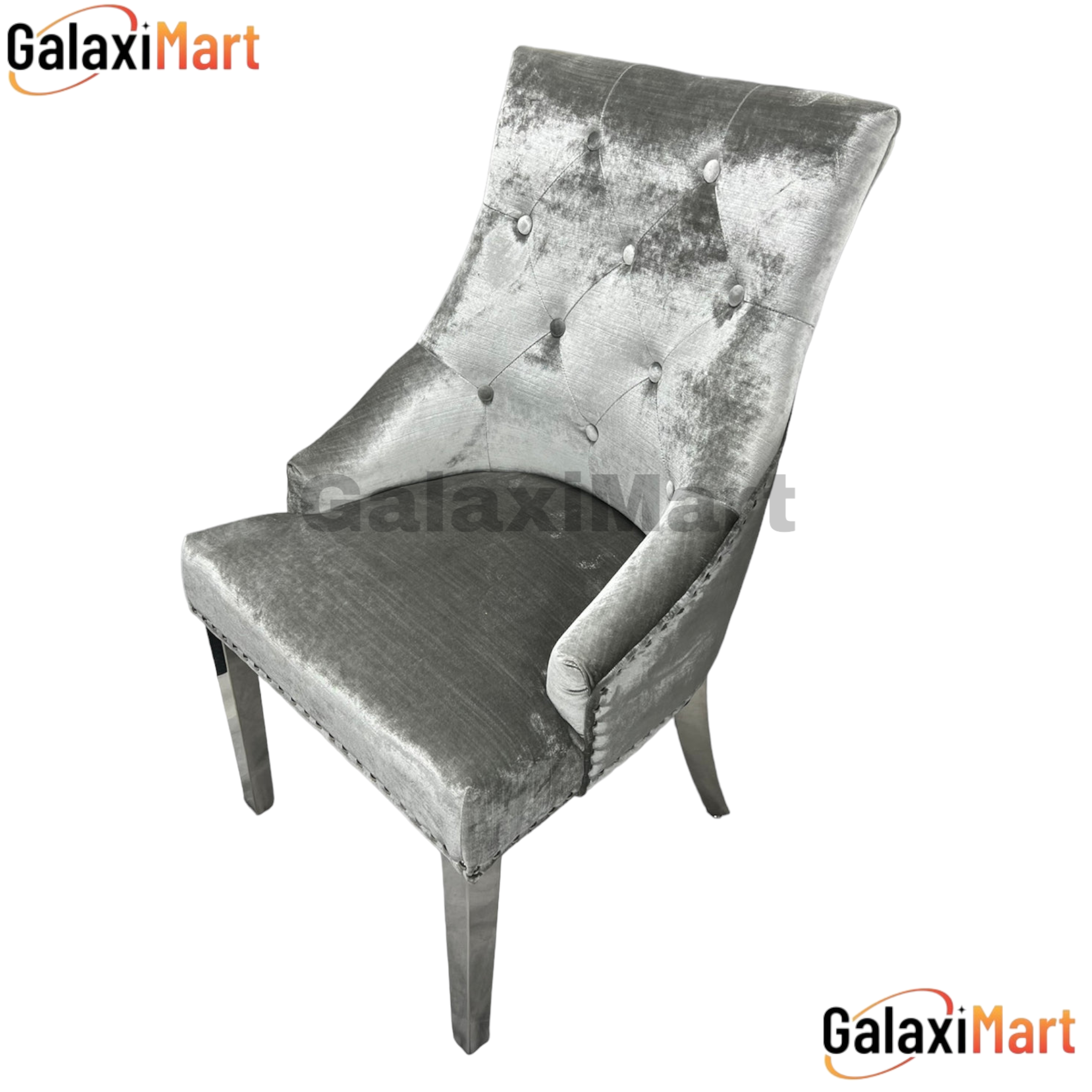 Bologna 130cm Round Mixed Brown Marble Dining Table with Mink Plain Back Ring Knocker Velvet Dining Chairs