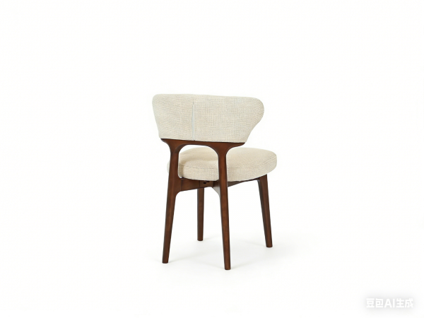 Almira 180cm Walnut & Travertine Dining Table with Luciano Walnut & Cream Chairs Luxury Dining Set