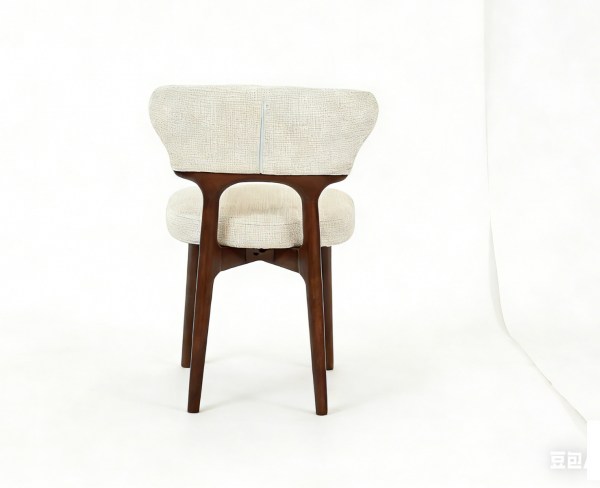 Almira 180cm Walnut & Travertine Dining Table with Luciano Walnut & Cream Chairs Luxury Dining Set