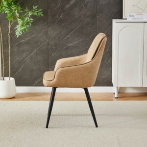 Arizona 130-160cm Extending Cream Gold Ceramic Dining Table With Palermo Chairs