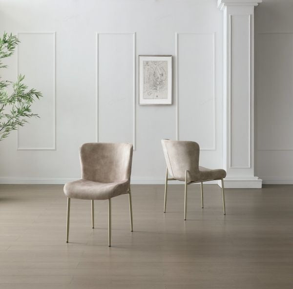 Casa 120cm Black & White Round Dining Table with Pietra Champagne Chairs