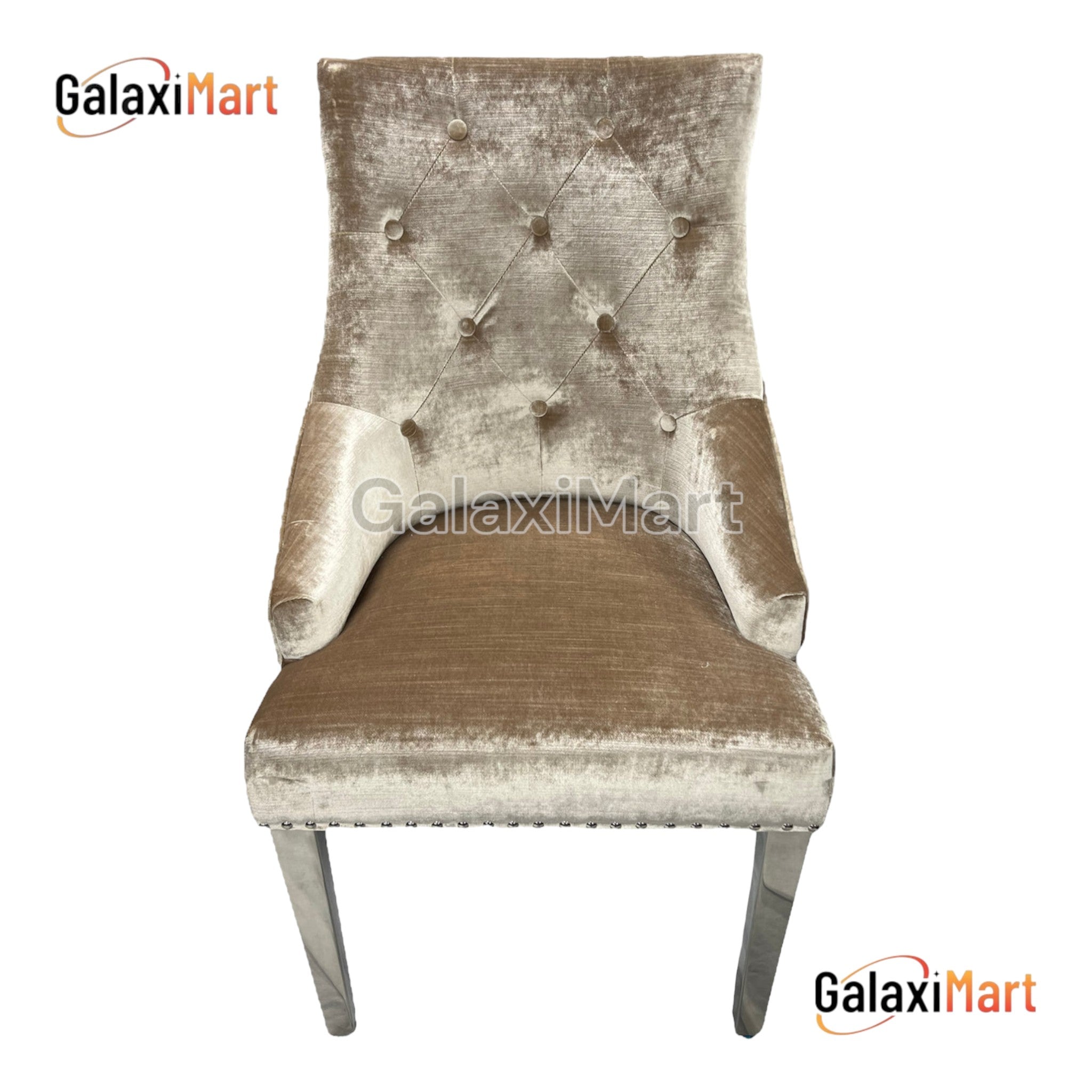 Arianna 150/180/200cm Brown Marble Dining Table with Beige Velvet Dining Chairs – Luxury Dining Set