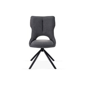 Cambridge Sintered Stone Extendable Dining Table Grey with Constance Grey 360° Swivel Dining Chairs | GalaxiMart