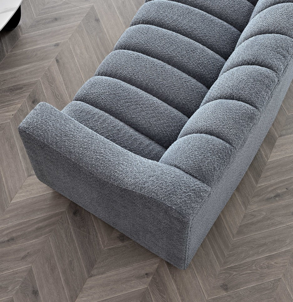 Astoria 3 Seater Sofa in Iron Boucle