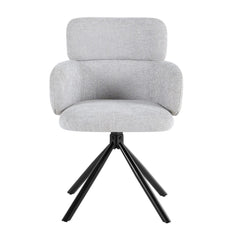 Cambridge Sintered Stone Extendable Dining Table Grey with Tunscay Grey Dining Chairs | GalaxiMart