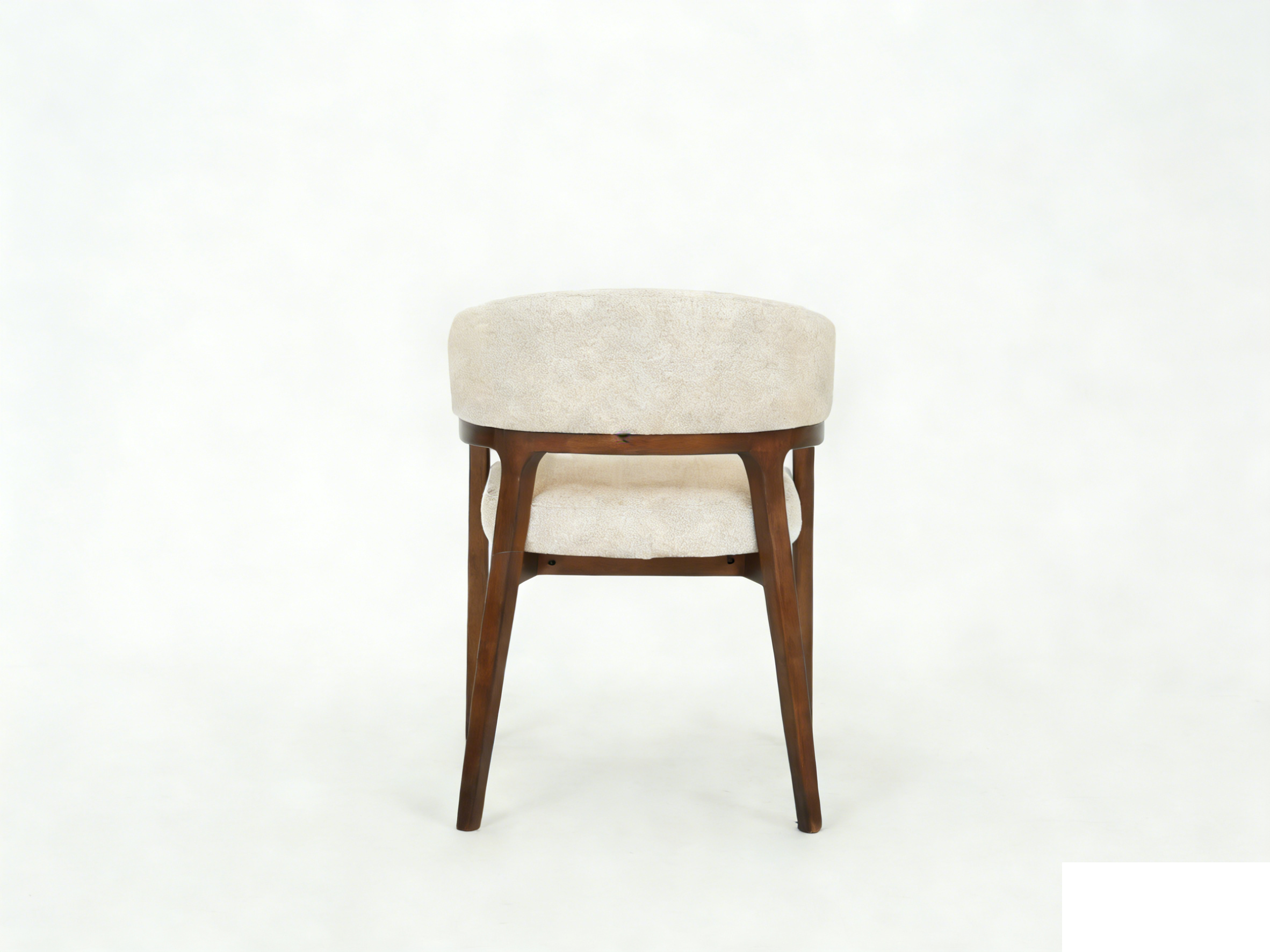Almira 180cm Walnut & Travertine Dining Table with Zara Walnut & Taupe Upholstered Chairs Luxury Dining Set