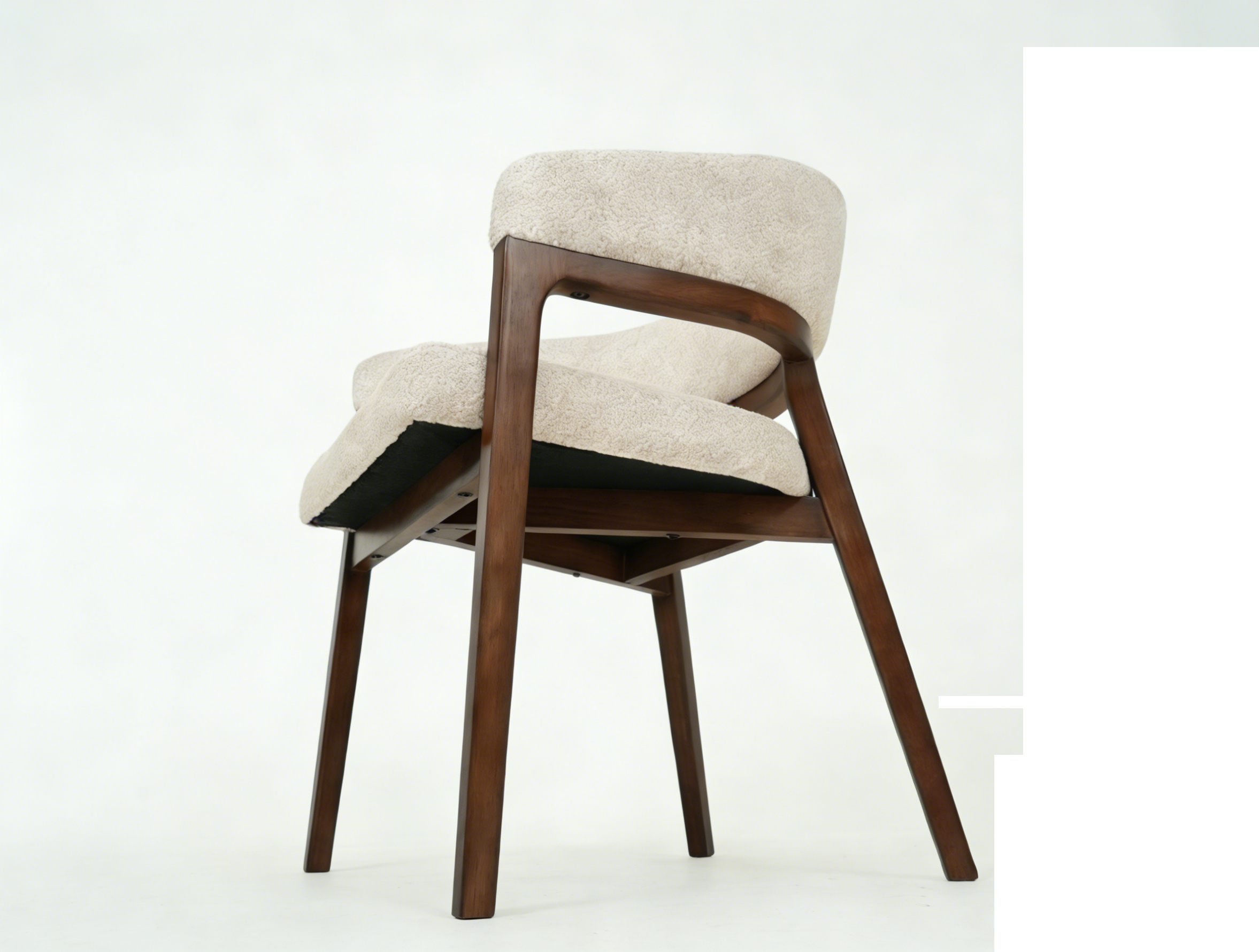 Almira 180cm Walnut & Travertine Dining Table with Zara Walnut & Taupe Upholstered Chairs Luxury Dining Set