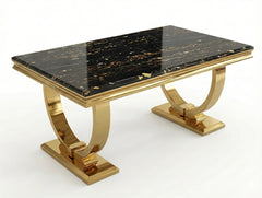Arianna Black & Gold Marble Coffee Table
