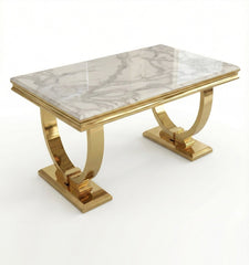 Arianna White Marble Coffee Table