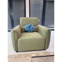 Ascot Green Fabric Armchair
